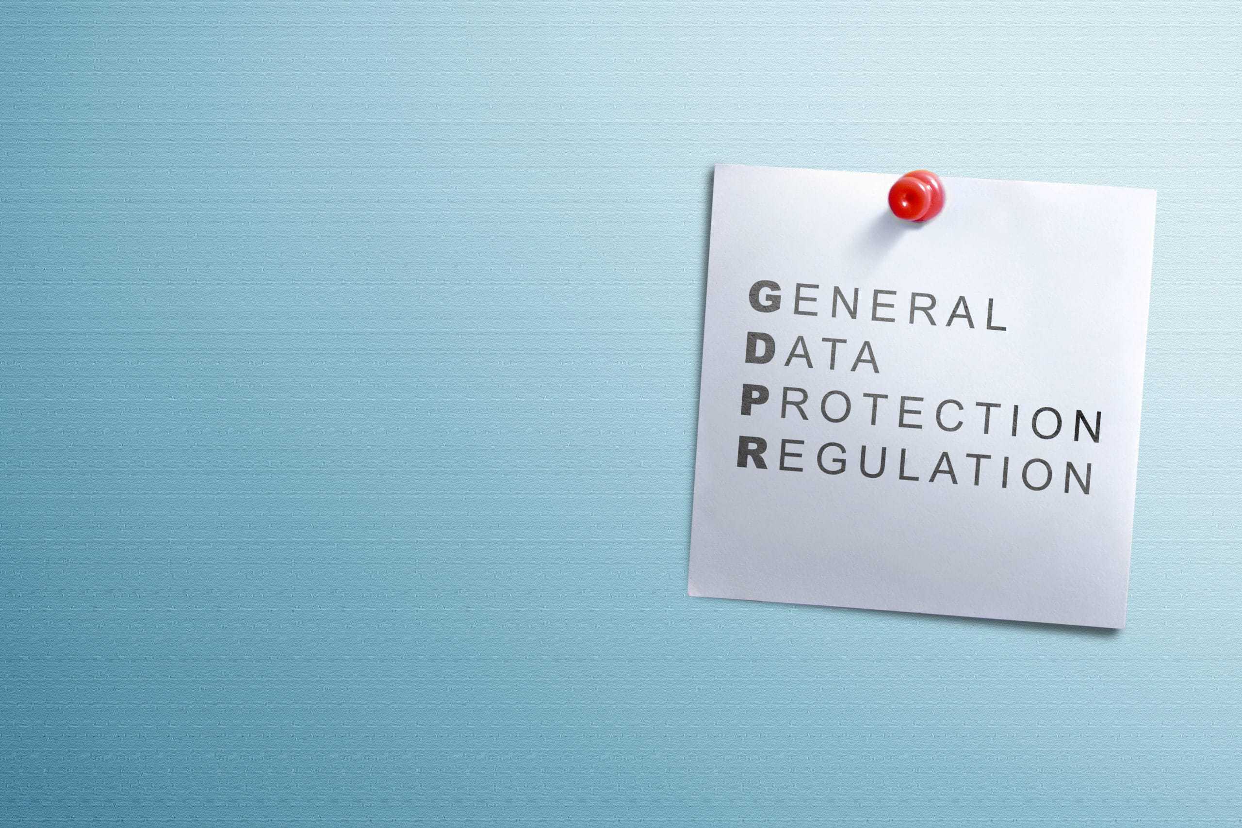 General Data Protection Regulation (GDPR)